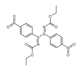 diethyl (1,2-bis(4-nitrophenyl)-1l4,2l4-disulfanediylidene)dicarbamate