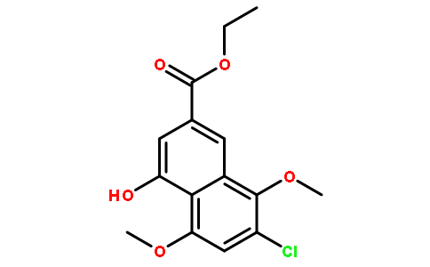 7-氯-4-羟基-5,8-二甲氧基-2-萘羧酸乙酯