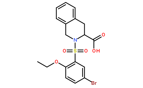 2-(5-溴-2-乙氧基-苯磺酰基)-1,2,3,4-四氢-异喹啉-3-甲酸