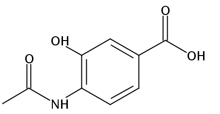 4-乙酰氨基-3-羟基苯甲酸