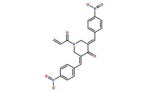(3E,5E)-1-丙烯酰-3,5-双(4-硝基亚苄基)哌啶-4-酮