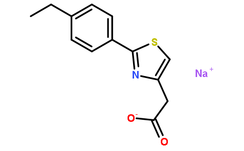 钠 [2-(4-乙基苯基)-1,3-噻唑-4-基]乙酸酯