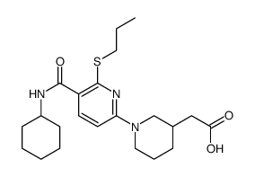 2-[(3S)-1-[5-(cyclohexylcarbamoyl)-6-propylsulfanylpyridin-2-yl]piperidin-3-yl]acetic acid