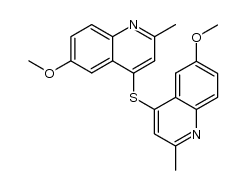 bis-(6-methoxy-2-methyl-[4]quinolyl)-sulfide