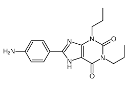 8-(4-aminophenyl)-1,3-dipropyl-7H-purine-2,6-dione