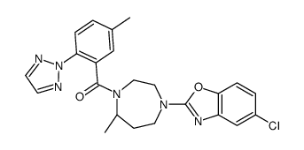5-氯-2-[(5R)-5-甲基-4-[5-甲基-2-(2H-1,2,3-三唑-2-基)苯甲酰基]-1,4-二氮杂环庚烷-1-基]-1,3-苯并恶唑