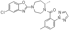 (R)-(4-(5-氯-苯并恶唑-2-基)-7-甲基-1,4-二氮杂环庚烷-1-基)(5-甲基-2-(2H-1,2,3-三唑-2-基)苯甲酮