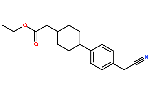 Ethyl {trans-4-[4-(cyanomethyl)phenyl]cyclohexyl}acetate