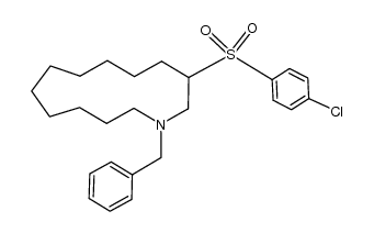 N-benzyl-3-(p-chlorobenzenesulfonyl)azacyclotridecane