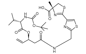 (R)-2'-((5S,8S)-8-isopropyl-12,12-dimethyl-3,7,10-trioxo-5-vinyl-6,11-dioxa-2,9-diazatridecyl)-4-methyl-4,5-dihydro-[2,4'-bithiazole]-4-carboxylic acid