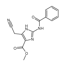 methyl 2-(benzoylamino)-5-(cyanomethyl)-1H-imidazole-4-carboxylate