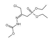 (E)-methyl 2-(1-chloro-3-(diethoxyphosphoryl)propan-2-ylidene)hydrazinecarboxylate