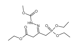 methyl 2-(1-(diethoxyphosphoryl)-4-ethoxy-4-oxobutan-2-ylidene)hydrazinecarboxylate