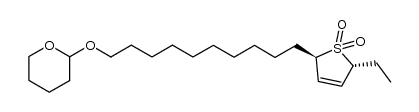 trans-2-ethyl-5-[10-(tetrahydropyranoxy)decanyl]-3-sulfolene