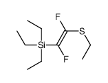 triethyl-(2-ethylsulfanyl-1,2-difluoroethenyl)silane