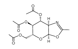 5H-吡喃并[3,2-d]噁唑-5-甲醇,6,7-二(乙酰氧基)-3a,6,7,7a-四氢-2-甲基-, 乙酸酯 (ester)