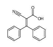 2-cyano-3,3-diphenylprop-2-enoic acid