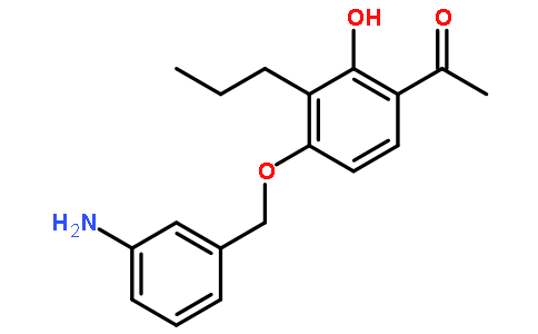 1-[4-[(3-aminophenyl)methoxy]-2-hydroxy-3-propylphenyl]ethanone
