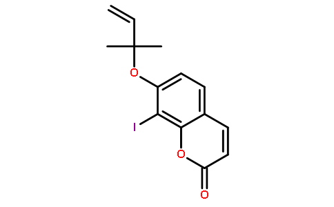 8-iodo-7-(2-methylbut-3-en-2-yloxy)chromen-2-one