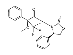 (S,R)-4-phenyl-3-(2-methoxy-2-phenyl-2-trifluoromethyl-acetyl)oxazolidin-2-one