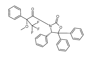 (R,S)-4,5,5-triphenyl-3-(2-methoxy-2-phenyl-2-trifluoromethyl-acetyl)oxazolidin-2-one