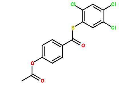 [4-(2,4,5-trichlorophenyl)sulfanylcarbonylphenyl] acetate