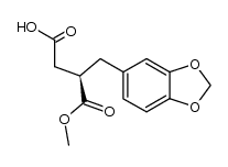 (R)-(+)-α-(methylenedioxy-3,4 benzyl)hemisuccinate de methyle