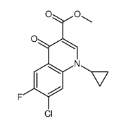 Methyl 7-chloro-1-cyclopropyl-6-fluoro-4-oxo-1,4-dihydro-3-quinol inecarboxylate