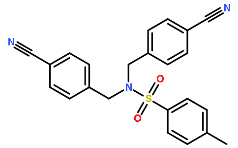 N,N-bis[(4-cyanophenyl)methyl]-4-methylbenzenesulfonamide