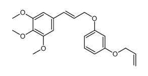 1,2,3-trimethoxy-5-[3-(3-prop-2-enoxyphenoxy)prop-1-enyl]benzene