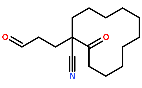 环十二烷甲腈,  2-羰基-1-(3-羰基丙基)-