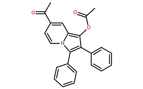 (7-acetyl-2,3-diphenylindolizin-1-yl) acetate