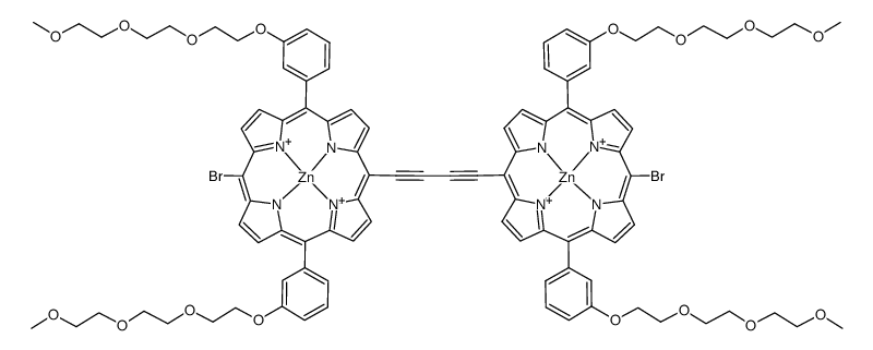 二溴雙[3-[2-[2-(2-甲氧乙氧基)乙氧基]乙氧基]苯基]卟吩乙炔二聚體鋅