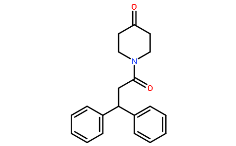 1-(3,3-diphenylpropanoyl)piperidin-4-one