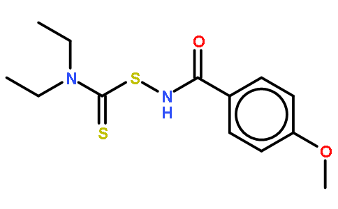 [(4-methoxybenzoyl)amino] N,N-diethylcarbamodithioate