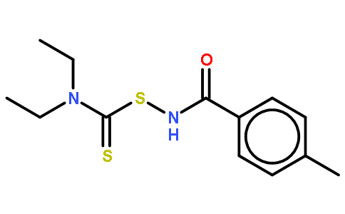 [(4-methylbenzoyl)amino] N,N-diethylcarbamodithioate