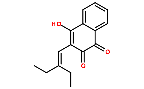 3-(2-ethylbut-1-enyl)-4-hydroxynaphthalene-1,2-dione