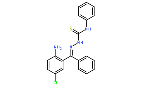 肼甲硫代酰胺,2-[(2-氨基-5-氯苯基)苯基亚甲基]-N-苯基-