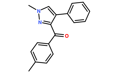 甲酮,  (4-甲基苯基)(1-甲基-4-苯基-1H-吡唑-3-基)-