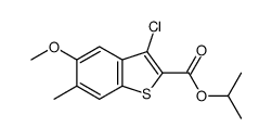 -氯-5-甲氧基-6-甲基苯并[b]噻吩-2-羧酸异丙酯