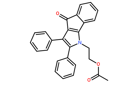 2-(4-oxo-2,3-diphenylindeno[1,2-b]pyrrol-1-yl)ethyl acetate