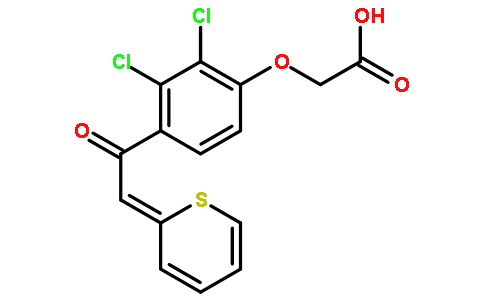 2-[2,3-dichloro-4-(2-thiopyran-2-ylideneacetyl)phenoxy]acetic acid