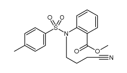 Benzoic acid, 2-?[(3-?cyanopropyl)?[(4-?methylphenyl)?sulfonyl]?amino]?-?, methyl ester