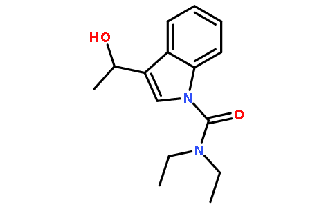 1H-吲哚-1-甲酰胺,  N,N-二乙基-3-(1-羟基乙基)-