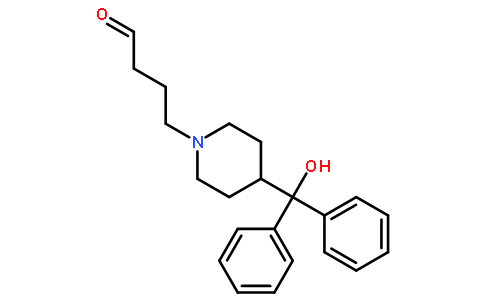 4-[4-[hydroxy(diphenyl)methyl]piperidin-1-yl]butanal