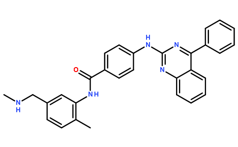 N-(2-甲基-5-((甲氨基)甲基)苯基)-4-((4-苯基喹唑啉-2-基)氨基)苯甲酰胺