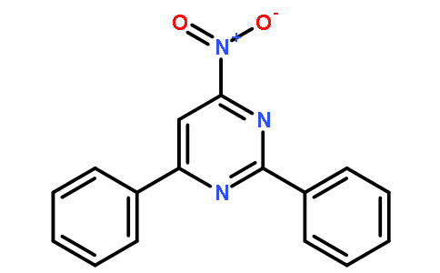 嘧啶,  4-硝基-2,6-二苯基-