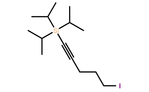 5-iodopent-1-ynyl-tri(propan-2-yl)silane
