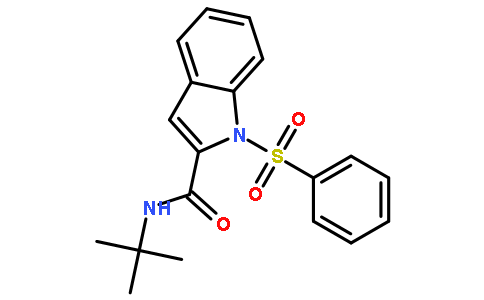 1H-吲哚-2-甲酰胺,  N-(1,1-二甲基乙基)-1-(苯磺酰)-