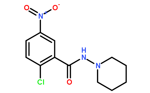 2-chloro-5-nitro-N-piperidin-1-ylbenzamide